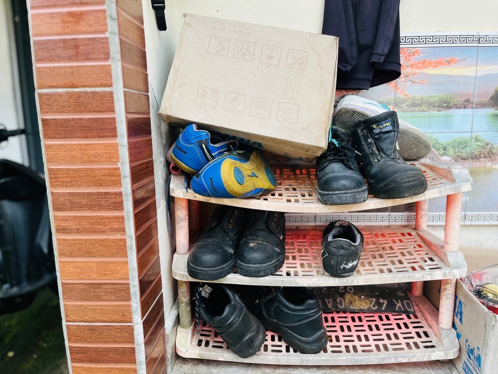 DIY entryway organizer