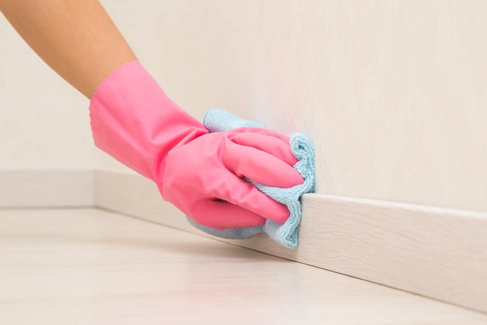 clean baseboards quickly