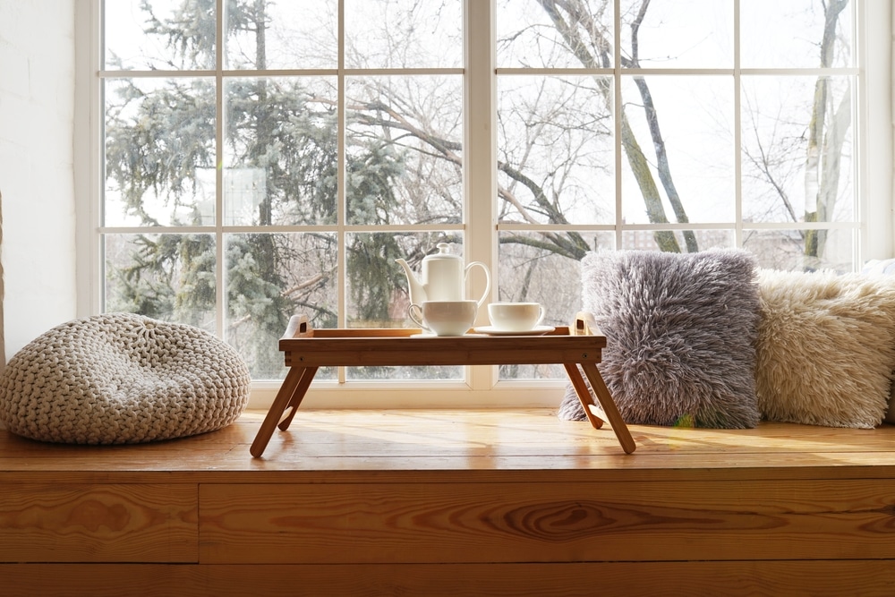 DIY window seat storage
