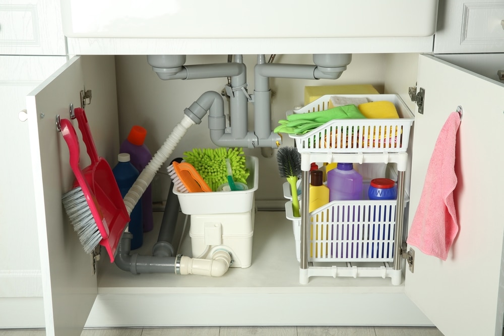 under sink organization