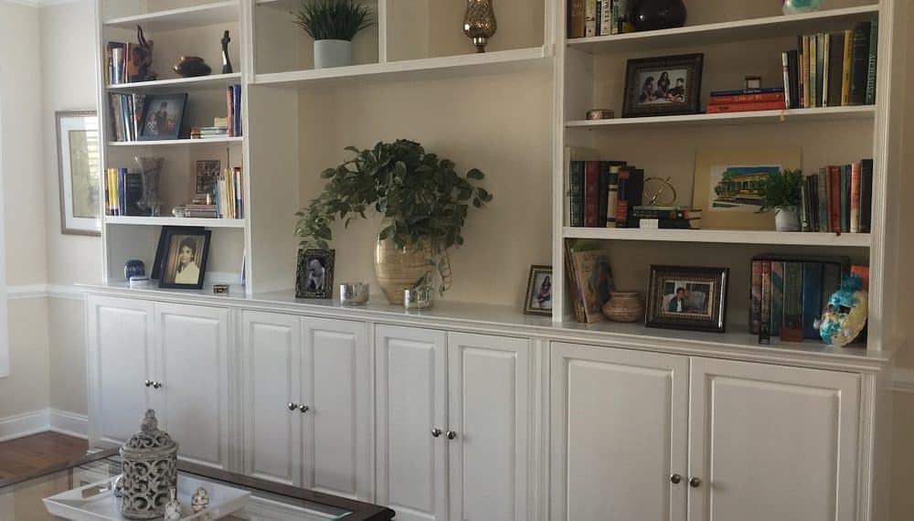 Turn a Plain Bookshelf Into a Built-In Look for Almost Nothing