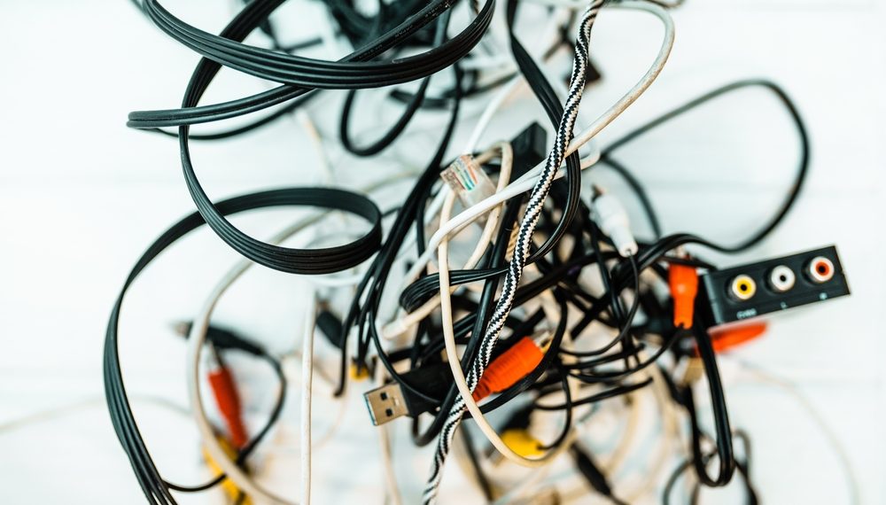 How to Organize Cables and Cords So They Stop Tangling