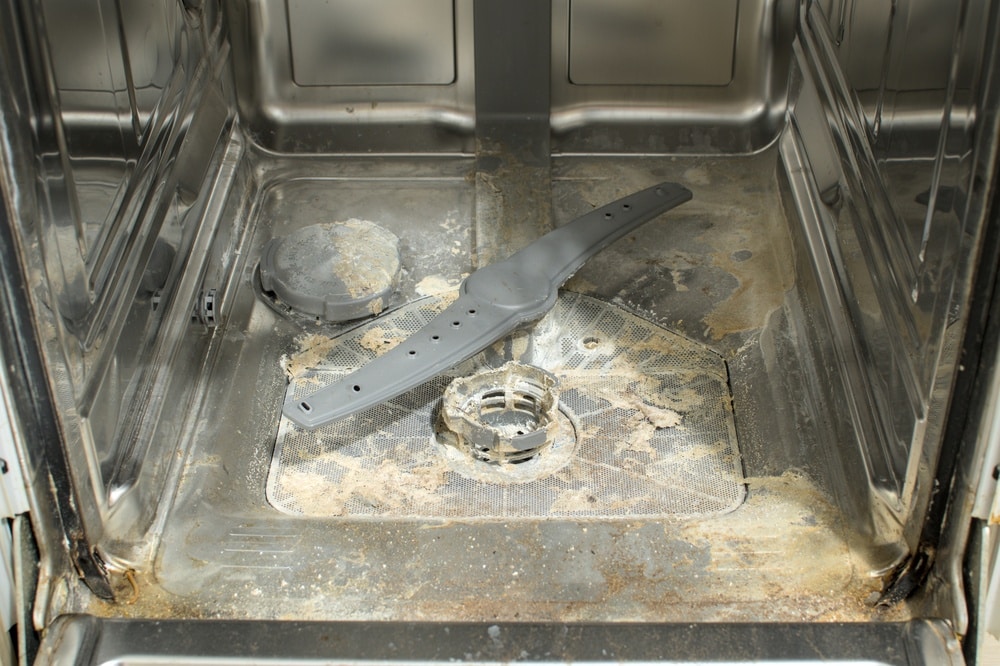 clean dishwasher filter